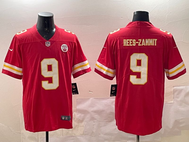Men Kansas City Chiefs #9 Rees-Zammit Red Second generations 2025 Nike Limited NFL Jersey style 1->kansas city chiefs->NFL Jersey